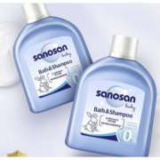 Plus会员:哈罗闪（sanosan）婴儿洗发沐浴露二合一儿童沐浴液50ml