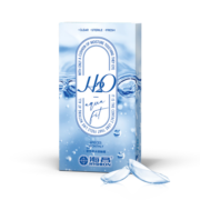 海昌H2O系列原装进口透明隐形眼镜月抛6片装 400度
