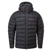 Rab 【断货王】男款800篷欧洲鹅绒羽绒服连帽保暖透气523g QDN-85 黑灰色 S