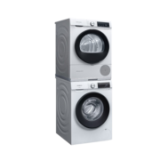 西门子（SIEMENS）10kg智能除渍滚筒洗衣机+10kg热泵烘干机家用防缠绕 WG52A1X00W+WQ55A2D00W