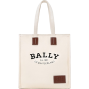 巴利（BALLY）圣诞礼物送女友男女通用织物手提单肩包托特包米色6236963