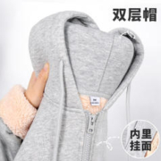 京东百亿补贴：La Chapelle City 拉夏贝尔外套 加厚羊羔绒款：灰纯色 S