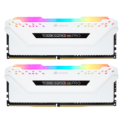 美商海盗船（USCORSAIR）16GB(8G×2)套装 DDR4 3600 台式机内存条 复仇者RGB PRO灯条 白色 电竞玩家款