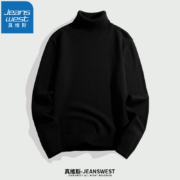 京东百亿补贴：真维斯（JEANSWEST）高领毛衣 黑色