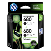 惠普（HP）680原装黑色双支装墨盒 适用hp 2138/2677/3636/3638/3838/3776/3777/3778/4678/5078/5088打印机