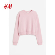 京东百亿补贴：H&M 女装卫衣秋装 舒适休闲套衫上衣1196492 浅粉色