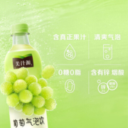 可口可乐（Coca-Cola）美汁源 Minute Maid 无糖饮料 葡萄气泡饮 480ml*12瓶 整箱装
