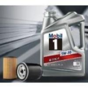 20点开始：Mobil 美孚 银美孚小保养双次卡 美孚1号机油机滤工时 5W-30 SP 4L