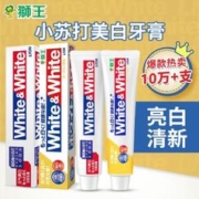 LION 狮王 牙膏去渍美白清新口气2支