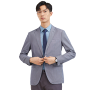 罗蒙（ROMON）休闲小西服男商务修身单西上衣男士西装职业上班外套男正装 A41蓝灰 170/88A(身高170，体重125左右)