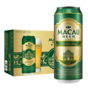 MACAU BEER澳门啤酒金啤金色艾尔麒麟啤酒旗下澳门特产 精酿啤酒小麦500ml*24听整箱装