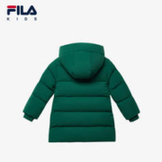 FILA 斐乐 童装儿童外套长袖2023秋冬新款小童男童中长款连帽羽绒服