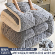 礼遇季：DEWEY KRAFT 杜威卡夫 塔夫绒羊羔绒保暖毛毯被 150*200cm 4斤