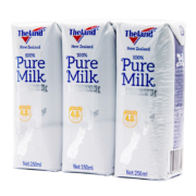 plus会员、概率券:纽仕兰 4.0g蛋白质高钙全脂纯牛奶 250ml*3