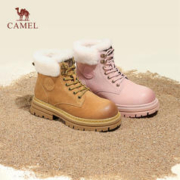 CAMEL 骆驼 女款厚绒保暖马丁靴 L23W013201