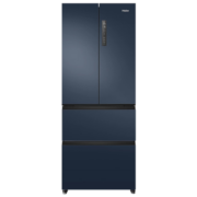 海尔（Haier）冰箱412升法式多门双开门四门一级能效双变频风冷无霜超薄嵌入式家用家电净味独立母婴智能旗舰 412L星石蓝+1级双变频+三档变温+WIFI智控