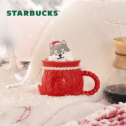 STARBUCKS 星巴克 萌宠系列针织造型马克杯525ml陶瓷杯咖啡杯子男女生节日送礼