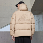 adidas 阿迪达斯 轻运动男女同款冬季600蓬保暖鸭绒羽绒服面包服 魔力浅褐 A/M