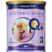 安满（ANMUM）满儿幼儿配方奶粉3段（12-36月龄幼儿）400g 益生元组合连动配方
