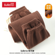 班尼路（Baleno）束脚裤男秋冬款加绒加厚休闲裤