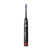 飞利浦（PHILIPS）电动牙刷成人声波震动情侣牙刷 变频护龈 智能显示屏 2支护龈刷头 生日礼物送男友/女友 【全新钻石7系-5种模式】HX3792/01极夜黑