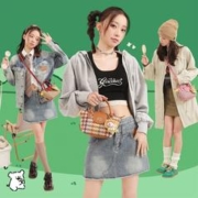 toutou x 线条小狗正版联名包包2023秋冬新款百搭迷你饺子托特包