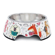UFBemo 优范 宠物狗碗狗盆猫碗 宠物中小型犬猫狗不锈钢食盆猫盆狗盆水盆 动物爱学习