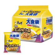 康师傅 方便面 大食袋 酸香爽金汤肥牛面5连包