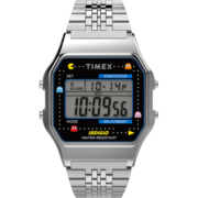 天美时（TIMEX）手表PAC-MAN吃豆人联名经典复古方块夜光电子表TW2U31900