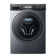 预售、PLUS会员：Haier 海尔 精华洗直驱款 EG100MATE82S 滚筒洗衣机 10kg 极夜灰