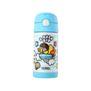 膳魔师（THERMOS） 保温杯 350ml 真空不锈钢儿童吸管杯 F4011-BD-BL 大黄鸭 蓝色