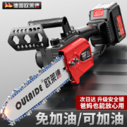 欧莱德（OULAIDE）充电式12寸电锯家用锂电电链锯  12寸无刷工业级可加油免加油设计两链一导