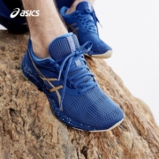 亚瑟士ASICS男鞋跑鞋缓冲运动鞋耐磨透气跑步鞋GEL-PULSE 11 蓝色/金色 40