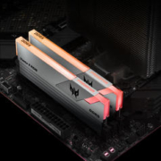 PREDATOR 宏碁掠夺者 32G(16G×2)套装 DDR5 6600频率 台式机内存条 Vesta II 炫光星舰RGB灯条(C34)星光银