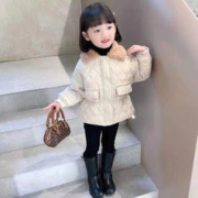 HELLO YING 温小影 儿童棉服女童外套 白色