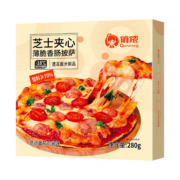 有券的上：俏侬 芝心薄脆披萨意式香肠280g/盒 8英寸 番茄肉酱半成品披萨馅料70%