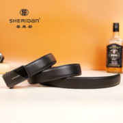 SHERIDAN 喜来登 新款 男士牛皮自动扣腰带 时尚商务裤带 生日礼物 礼盒装
