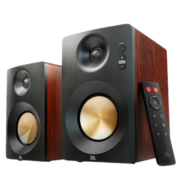 JBL CM220 高保真有源2.0音箱 HIFI音质 蓝牙音箱 低音炮 多媒体电脑电视音响 有源音箱CM220黑色 蓝牙音箱