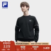 FILA 斐乐 ATHLETICS斐乐官方男子卫衣2023秋季运动针织套头衫