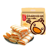 需首购: 咔啰卡曼 豆乳味夹心酥蛋卷 218g