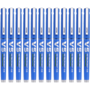 百乐（PILOT）BXC-V5直液式走珠笔大V5中性水笔签字笔 V5升级版可换墨胆  蓝色 0.5mm 12支装