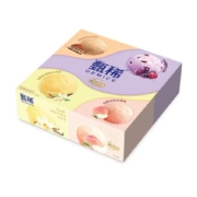 伊利冰淇淋甄稀四联杯提拉米苏味葡萄白桃乌龙90g*4杯
