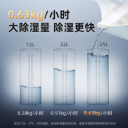 浦力适(PUREST) 除湿机/抽湿机 25升/天家用轻音降噪抽湿器 除湿净化干衣合一抽湿机 京东小家智联