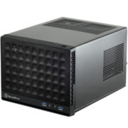 银昕（SilverStone）SG13B珍宝13 ITX机箱 长显卡/ATX电源/120m水冷 通风版 (G410SG13B000020)