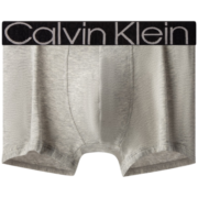 Calvin Klein内衣23男士醒目提花腰边舒适混纺防夹臀贴身平角内裤NB2682O PGK-星灰 L
