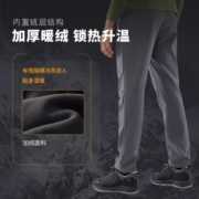 KAILAS凯乐石软壳裤防静电防泼水加绒保暖户外防风登山裤男 男款KG510696-铁灰 XXL