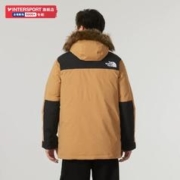 北面 中长款羽绒服男冬季新款户外连帽外套派克服鹅绒服保暖运动服