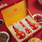 郎酒【官方授权】红花郎十（10）53度酱香型白酒 53度 500mL 2瓶 礼盒装（含礼品袋）