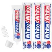 plus会员:狮王 White&white美白牙膏150g×3（日本原装进口）经典大白