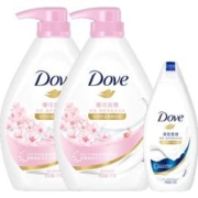 Dove 多芬 樱花甜香滋养美肤沐浴乳沐浴露1KGx2+190ml 家庭装